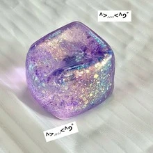 1/2/3/5pcs Slow Rebound Soft Square Ice Cubes, Suitable For Adults, Can Also Be Used As Stress Balls, Squeeze Balls, Pressure Relief Blocks, Sensory Toys, Icy Smooth, Birthday Gifts, Party Favors, Piñata Fillers, Gift Box Fillers - 多色的 - 查看 16