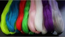 Tigofly 16 Colors Synthetic Fiber Large Hank Super Hair Fly Tying Bucktail Jig Lure Making Materials - ColorC - View 1