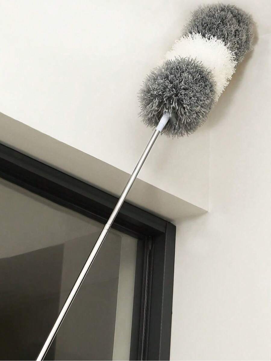 1pc Multi-Functional Extendable Bendable Ultra-Fine Fiber Duster - Reusable & Washable, Suitable For High Ceilings, Furniture, Cars, Fans And Outdoor Cleaning, Ideal Holiday Gift