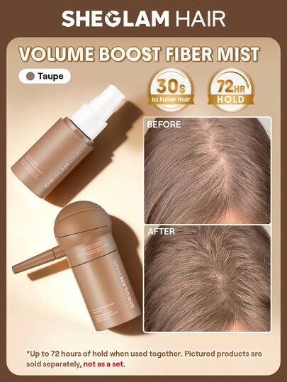 SHEGLAM HAIR Hacim Artırıcı Saç Lifi Seti - Bej, 3'ü 1 Arada Saç Dolgunlaştırıcı Lif Seti, Doğal Saç Kalınlaştırıcı Lifler, Sprey Uygulama Pompası ve Sabitleyici Sprey İçerir, Saç Dökülmesi ve Seyrelmesi Olan Bölgeleri Anında Gizler, Erkekler ve Kadınlar İçin Doğal Görünümlü Saç Kalınlaştırıcı, Uzun Süreli ve Daha Dolgun Görünüm Sağlar