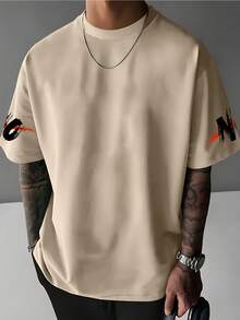 NO RISK NO Men's Streetwear Graphic T-Shirt - Bold Letter Print, Loose Fit, Casual Tee, Vibrant Purple, Summer Short Sleeve, Crew Neck, Machine Washable, Streetwear Fashion | Cool Design T-Shirt | Lilac Graphic Shirt - 黑色 - 查看 11