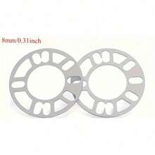 Bộ 2 miếng đệm chuyển đổi bánh xe ô tô bằng hợp kim nhôm đa năng, vòng có vân, độ dày 3mm/5mm/8mm/10mm, thiết kế trung tâm dùng để chuyển đổi bánh xe, tương thích với cả bánh xe 4 và 5 chấu. - trục bánh xe - Xem 13