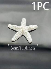 1/10/20/30個 1.18英吋逼真樹脂海星裝飾品，迷你海洋風海星小雕像，適用於DIY手工、婚禮、節日、居家、桌面景觀裝飾 - 多色 - 查看 13