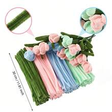 200/400/430 chiếc que làm sạch ống, thân nhung, 4 màu, que làm sạch ống số lượng lớn, thân nhung màu pastel, que làm sạch ống mềm mại cho các dự án tự làm, đồ dùng nghệ thuật cho người mới bắt đầu, lớp học. - nhiều màu - Xem 2