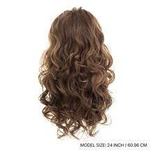 Long Brown Curly Wave Wig For Men Daily Use - Multicolor - View 6