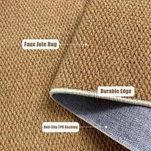 2pcs/1set Kitchen Rug Mat, Faux Linen Texture Pineapple Ring Pattern Solid Color Kitchen Mat, Pineapple Ring Pattern Door Mat, Home Mat. Washable Entryway Hallway Carpet Long Pile Carpet Modern Country Style Laundry Room Kitchen Room Carpet Long Carpet Bathroom Use, Brown - Camel - View 4
