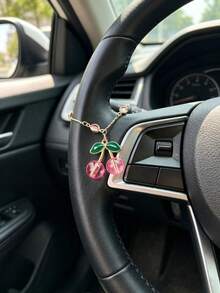 Decoración colgante para auto con cerezas y girasoles - A - Ver 7