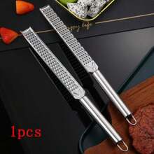 2/1pc Stainless Steel Lemon Zester With Long Handle - Ideal For Grating Chocolate, Cheese And Fruits - Perfect For Outdoor Camping And Home Use - Multicolor - View 14