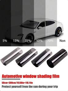 50cm*300cm - Film Pelindung Kaca Jendela Mobil yang Dapat Dilepas, Untuk Mobil, Tidak Memantulkan Cahaya, Untuk Pemasangan Kaca Film Mobil - A - View 1