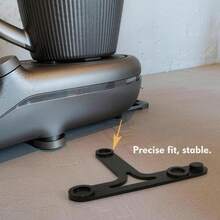 1pc Newest Sliding Board Compatible With Tm7 Gliding Base Buckle Support With Gliders And Recesses For Secure Standing, Kitchen Tool For Easy Moving Worktop Protection - Black - View 2
