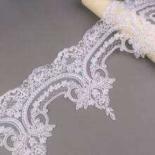 1/5碼經典蕾絲刺繡水晶裝飾，適用於婚紗、舞裙及家居紡織裝飾，適合服裝DIY、手工縫製與初學者縫製 - 多色 - 查看 16