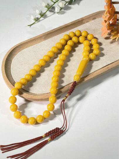 1pc Acrylic 45 Beads Islamic Prayer Beads Rosary, Smooth Texture Prayer Bracelet
