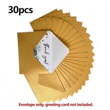 30 chiếc phong bì đựng thiệp quà tặng mini, kích thước 4 x 2,7 inch, màu vàng kim, phong bì giấy đựng thiệp cưới số lượng lớn, thích hợp cho đám cưới, sinh nhật, tiệc mừng em bé và danh thiệp kinh doanh. - A - Xem 9