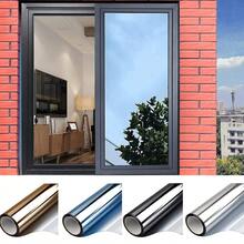 Multi-Size One Way Silver Mirror Window Film Heat Control UV Block Privacy Home Office - 1PC - View 1