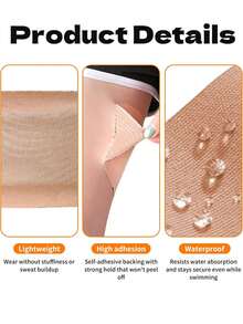 30pcs/Pack Summer Thigh Chafing Covers, Magical Elastic Fabric Anti-Chafing Seamless Leg Sleeves For Athletes, Gentle Compression - Multicolor - View 5