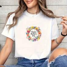 27PC DIY Mother's Day ironing applique patch, 18cm/7.08in,  Happy Mothers Day Mom Love Flower Heart Rainbow Owl Cat Butterfly Girl Mother Daughter Family Cute Cartoon , Easy Heat Transfer for Clothing, T-Shirts, Jeans, Backpacks, Hats & Pillows,  Washable Stickers Perfect for Casual Style - Zufälliger Stil - Übersicht 5