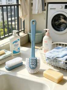 1/2 chiếc bàn chải giày đa năng, dụng cụ vệ sinh giày 5 trong 1 bền bỉ, chất liệu nhựa, làm sạch hiệu quả, thích hợp cho phòng giặt, giày dép và vệ sinh nhà cửa. - Mô hình tiêu chuẩn - Xem 2