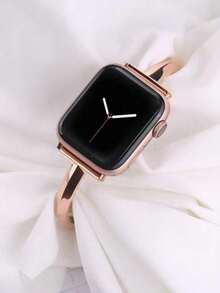 1条不锈钢表带，兼容 38mm 40mm 41mm 42mm 44mm 45mm 46mm 49mm SE S10 9 8 7 6 5 4 3 2 1系列，纤薄百搭，男女皆宜。 - 玫瑰金 - 查看 1