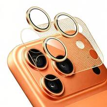 Protector de lente de cámara 2 en 1 de alta calidad y protector de base de lente de metal, compatible con Apple 17 Pro Max, 17 Pro, 17 Pro Max, color original, vidrio templado ultra delgado HD AR+AF, accesorio para teléfono - Azul - Ver 5