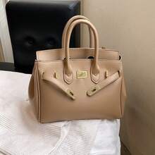Women Top Handle Bags - Khaki - View 7