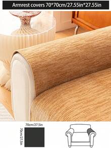 1 pieza Funda de cojín de sofá cómoda para todo el año, protector de asiento de sofá minimalista moderno antideslizante, funda de sofá a prueba de polvo y lavable, color caqui fresco y suave, apta para mascotas, se ajusta a sofás en forma de L y de 1/2/3/4 plazas - Caqui - Ver 13