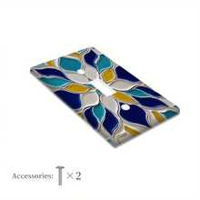 1 cái nắp công tắc đèn bằng nhựa in họa tiết hoa văn Bohemian, loại 1 ổ/2 ổ - Nhiều màu - Xem 7