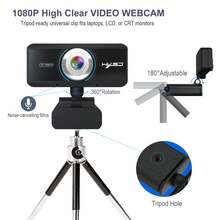 Webcam With Microphone, 1080p HD Webcam, Webcam For Computer, Laptop, PC, Online Study, Video Calls, Recording - View 2