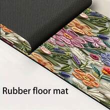 1 Stück Blumenmuster Armaturenabdeckung, strapazierfähiges Polyester, schnell trocknend, leicht zu reinigen, geeignet für Küche und Badezimmer, einfache Installation, tägliche Dekoration, Geschenk, Badezimmermatte, strapazierfähige Armaturenabdeckung, Armaturenzubehör - Verschiedenfarbig - Übersicht 11