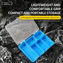 6 Grid PP Plastic Fishing Accessories Storage Box Portable Travel Organizer For Hooks Lures And Small Parts - Multicolor - View 10