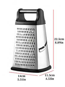 Dụng cụ bào rau củ 4 trong 1 bằng thép không gỉ. Lưỡi dao dày bằng thép không gỉ. 4 chức năng: Cắt lát, bào sợi thô, bào sợi mịn, băm/bào (ví dụ: gừng/tỏi). Thép không gỉ cao cấp - Bền và dễ vệ sinh. Công cụ thiết yếu để bào, thái sợi rau củ quả, và băm nhỏ phô mai hoặc pho mát khối. - Nhiều màu - Xem 2