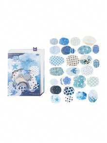 1 Pack 50pcs Creative Polka Dot Asymmetrical Circle Stickers For Scrapbook DIY Collage Decoration Photo Album - Scattered Dots - View 14