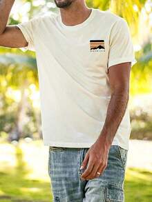Men's T-Shirts For Spring And Summer - 白色 - 查看 6