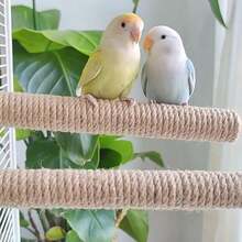 1pc Parrot Perch Rope Stand, Available In Multiple Lengths, Includes Screws For Secure Mounting, Suitable For Cockatiel, Lovebird, Parakeet, Enrichment Perch, Bird Cage Accessory, Parrot Toy, Bird Supplies - View 9