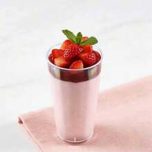 10/20/30/40/50/60pcs Transparent Mini Dessert Cups (90ml/3oz) - PS, Stackable & Reusable, Thick Smooth Rim, Easy Storage & Cleaning, Suitable For Cakes, Jelly, Appetizers, Great For Weddings, Parties, Camping, Catering And Stylish Dessert Display - Clear - View 3