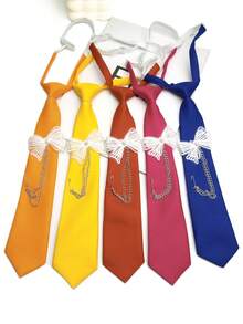 1 chiếc cà vạt hình bướm không cần thắt, phù hợp cho phong cách thường ngày, dạo phố, dự tiệc và đi học. - Nhiều màu - Xem 1