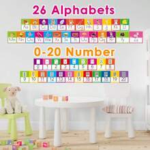 Alphabet Line Bulletin Board Set ABC Number 0-20 Wall Decorations For Pre-School Kindergarten Elementary Classroom Nursery Homeschool - 14L x 6W - 查看 6