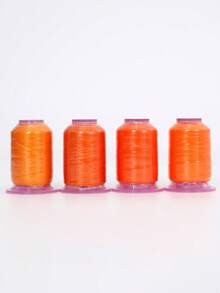 Set de 4 piezas con 550 yardas de surtido de hilos de bordado en caja de almacenamiento, hilos de poliéster multicolor adecuados para máquinas de coser, punto de cruz, costura y manualidades, gran regalo - multicolor - Ver 18