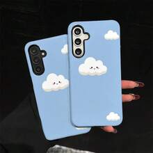 Funda para teléfono: Funda para teléfono dos en uno con diseño de nube y cara sonriente, adecuada para Samsung Galaxy A57 A37 A25 A17 A16 A06 A56 A55 A54 A53 A52 A36 A35 A34 A32 A26 A23 A15 A14 A13 5G A71, resistente a arañazos, cubierta protectora moderna, a prueba de caídas, a prueba de golpes, adecuada para varios modelos de  17, 16, 15, 14, 13, 12, 11, Plus, Air, Pro, Max, Galaxy S21, S22, S23, S24, S25, S26 FE, Edge, Pus, Ultra. - Color mixto 1 - Ver 7