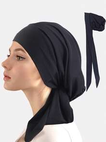 1pc Women's New Tie-Up Visor Scarf Hat, Outdoor Sun Protection Hat With Tie-Up Brim, Suitable For Daily Use - Printed Hat With Brim - View 9