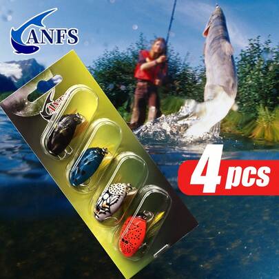 4pcs Fishing Lure Kits Insect Artificial Fishing Bait ,Catch More Fish With This Plastic Crankbait & Artificial Cicada Tackle Lure