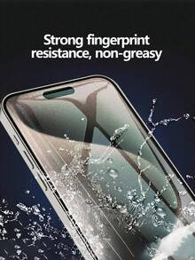3pcs Water-Resistant Screen Protector, Featuring Waterproof, Shockproof, Anti-Fall, Anti-Scratch, And Anti-Fingerprint Functions, Full Coverage, Ideal Gift For Family And Friends. Compatible With IPhone 17 Pro Max/17 Pro/17 Air/17/16e/16 Pro Max/16 Pro/16 Plus/16/15 Pro Max/15 Pro/15 Plus/15/14/13/12 And Other Models - Clear - View 5