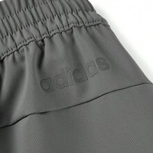 Adidas 男士新款弹力速干透气休闲运动裤 - 灰色 - 查看 7