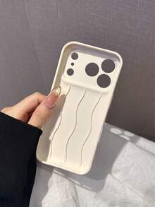 Luxury Minimalist Leather Wallet Card Holder 1pc Solid Color Fashion Phone Case Compatible With IPhone 17/17Pro/17Promax/16promax/16/16pro/16plus/15/15promax/15pro/11/12/13/14promax/11pro/11promax/12pro/12promax/13pro/13promax/14pro/14promax Stylish & Creative Spring Birthday Gift - White - View 6