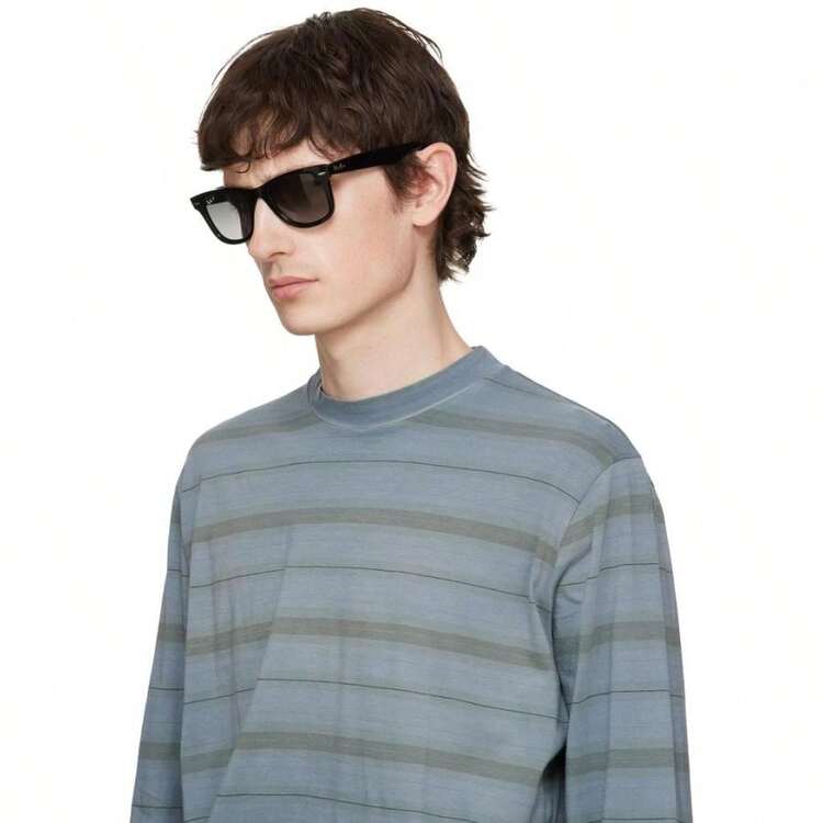 Ray-Ban Black Wayfarer Ease Sunglasses |  | Men Sunglasses - mặc định - Xem 4