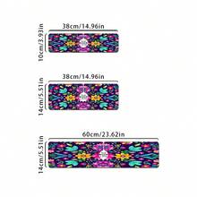 1 pieza Cubierta de grifo con estampado floral, de poliéster duradero, de secado rápido, fácil de limpiar, adecuado para cocina y baño, fácil instalación, decoración diaria, regalo, alfombra de baño, cubierta de grifo duradera, accesorio de grifo - Multicolor - Ver 10