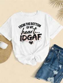 Dam-T-shirts - Vitt - Visa 2