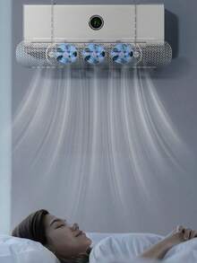 Summer Air Conditioner Baffle, Hanging Air Conditioner Wind Deflector Board, Drill-Free Wall-Mounted AC Outlet Baffle - Multicolor - View 3