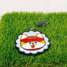 1条吸水性强的高尔夫球巾，饰有可爱的猫狗刺绣图案，吸水性强，可用于清洁高尔夫球杆，是户外运动的便携式高尔夫配件 - A - 查看 6