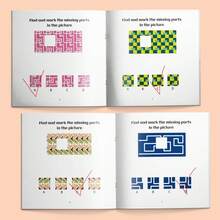 Sách hoạt động giáo dục cho trẻ em, trò chơi trí tuệ, câu đố logic, mê cung, tìm từ, luyện tập khả năng tập trung và giải quyết vấn đề. - Bộ sách ghép hình dành cho trẻ em - Xem 7