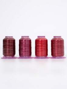 Set de 4 piezas con 550 yardas de surtido de hilos de bordado en caja de almacenamiento, hilos de poliéster multicolor adecuados para máquinas de coser, punto de cruz, costura y manualidades, gran regalo - multicolor - Ver 13